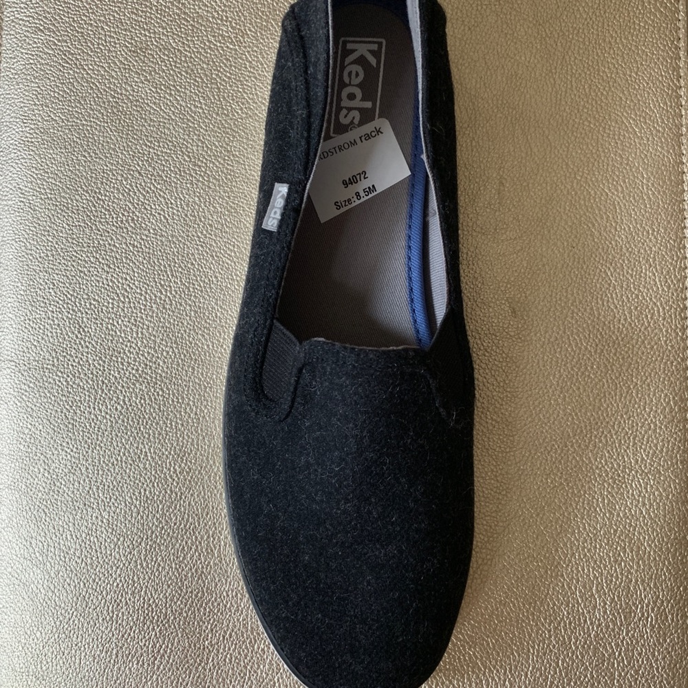 Black Keds, 8.5, Crashback Wool from Keds